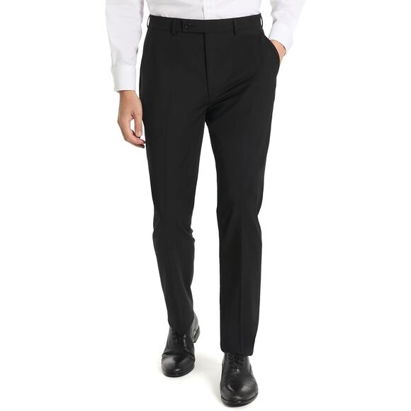 Calvin Klein Slim Fit Suit Pants, Black, 34W x 34L